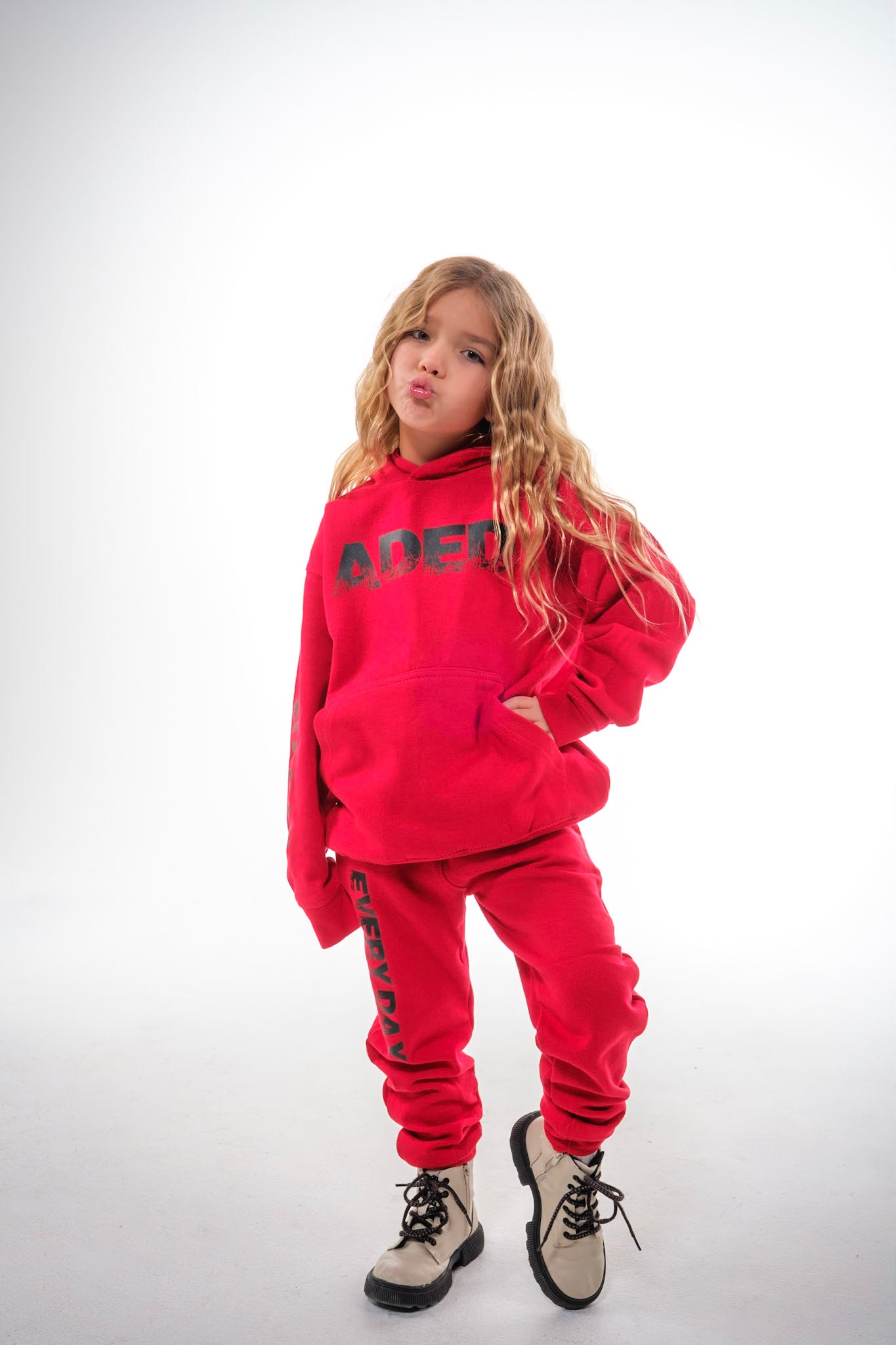 Red matching online sweatsuit